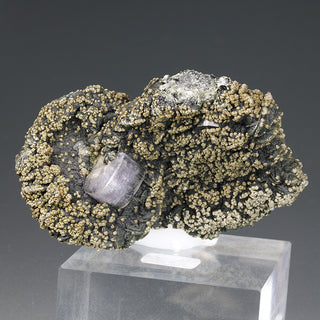 FLUORAPATITO, FLUORITA, PIRITA, MOSCOVITA