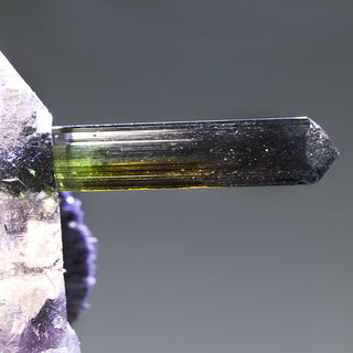 ELBAITA, CUARZO, ALBITA