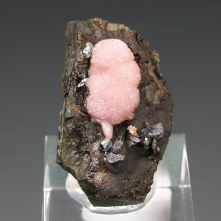 RHODOCHROSITE, HEMATITE, GOETHITE