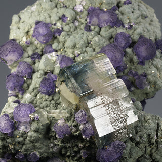 FLUORAPATITE, FLUORITE, PYRITE