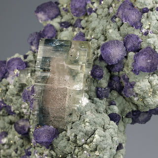 FLUORAPATITE, FLUORITE, PYRITE