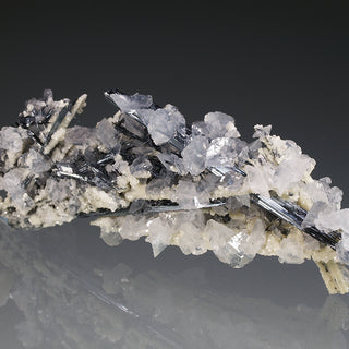 STIBNITE, CALCITE