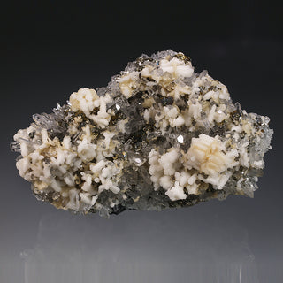 CALCITE, CHALCOPYRITE, PYRITE, QUARTZ