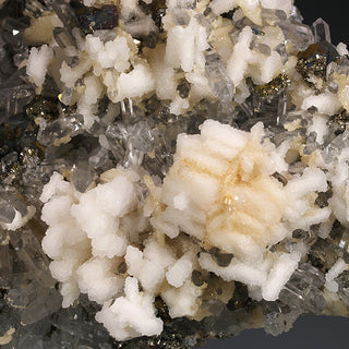 CALCITE, CHALCOPYRITE, PYRITE, QUARTZ