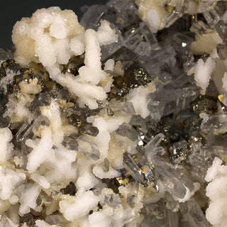 CALCITE, CHALCOPYRITE, PYRITE, QUARTZ