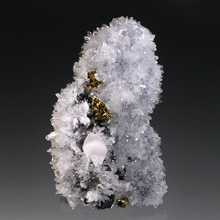 CALCITE MANGANOAN, CHALCOPYRITE, QUARTZ, SPHALERITE