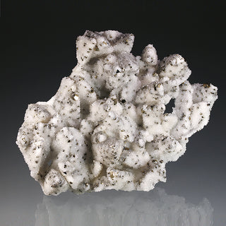 QUARTZ PSEUDOMORPH AFTER CALCITE, PYRITE
