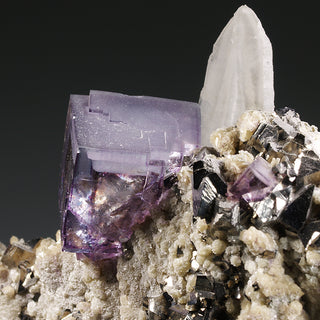 FLUORITA, CUARZO, ARSENOPIRITA